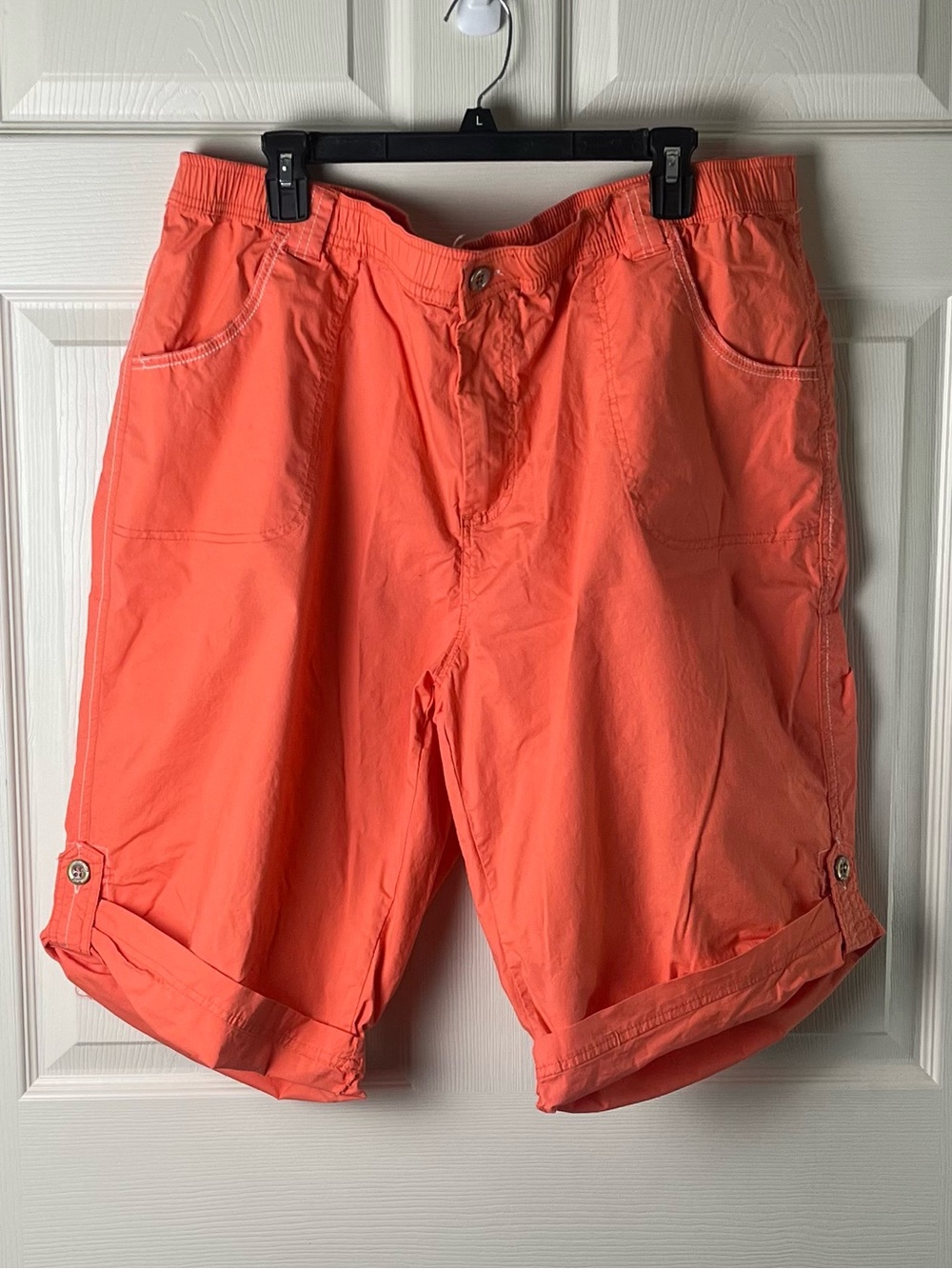 Oleg Cassini Sport Coral-Orange Shorts